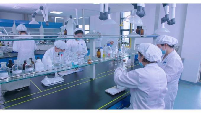 Research and development team at work